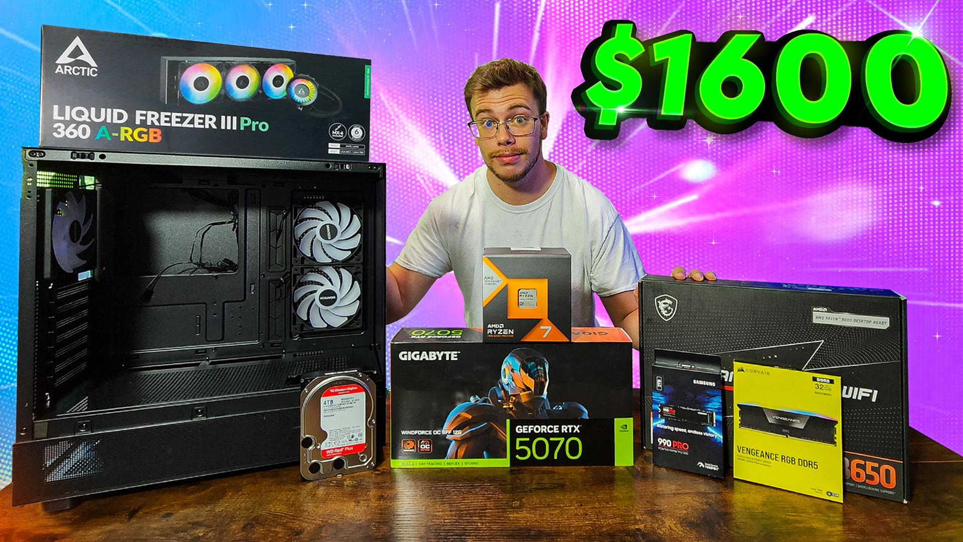 Image of a custom gaming PC